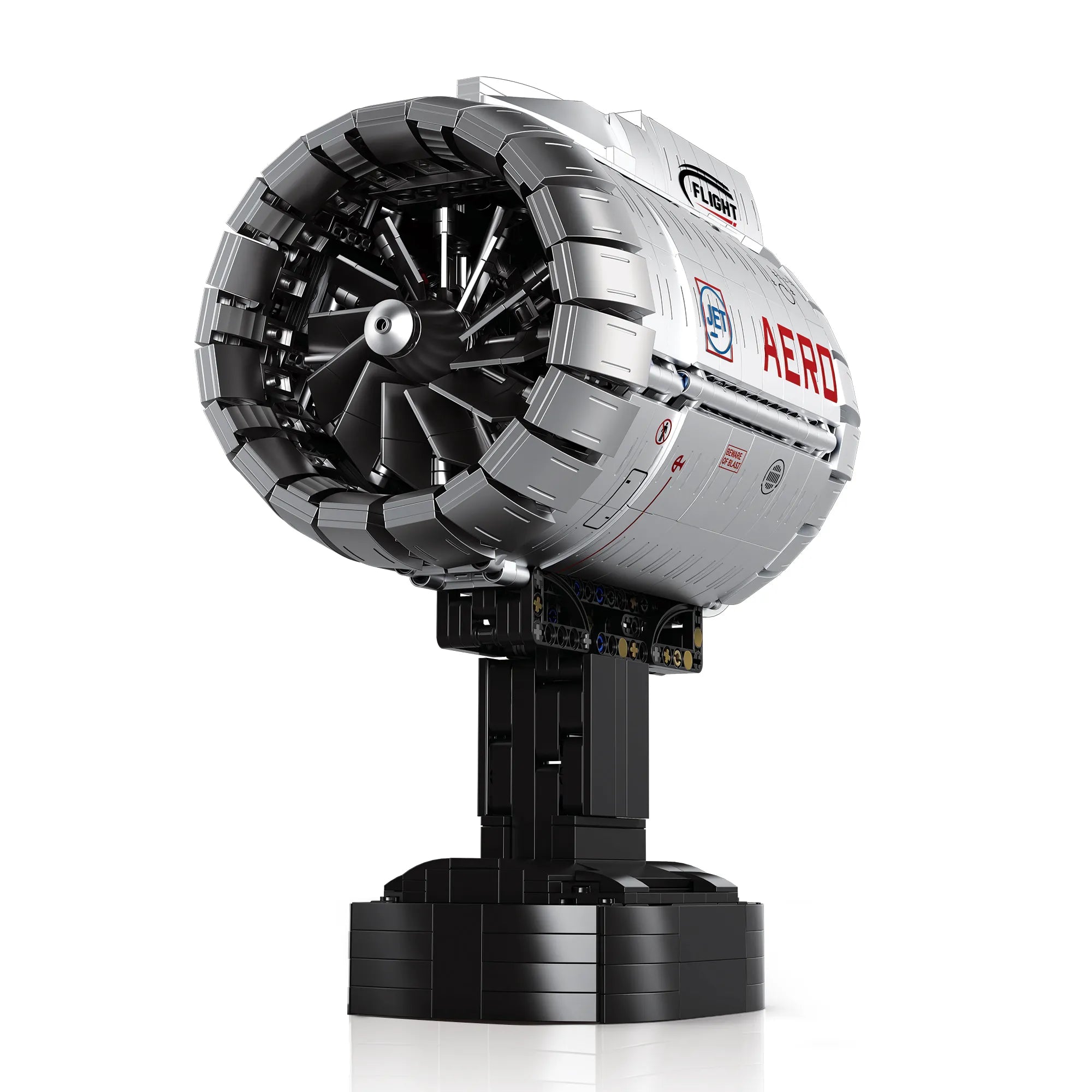 Reobrix 33019 Motor de Avión Turbofan con Movimiento | Set de Ingeniería 1800+ piezas