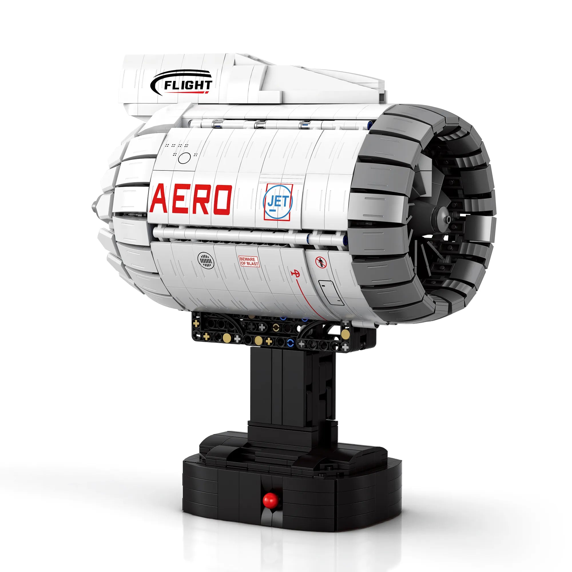 Reobrix 33019 Motor de Avión Turbofan con Movimiento | Set de Ingeniería 1800+ piezas